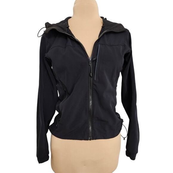 Arc'teryx Black Snow Ski Jacket Zip-Up Womens Small Hooded - Picture 1 of 11